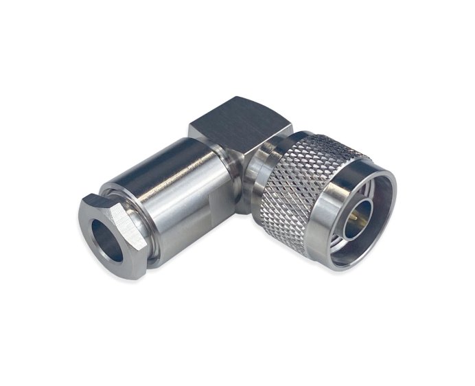 Разъем N-122/5D (N-male, угловой, прижимной)