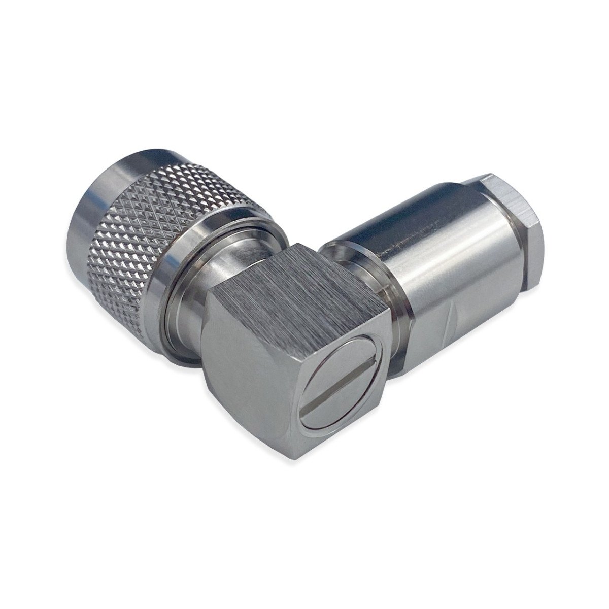 Разъем N-122/5D (N-male, угловой, прижимной)