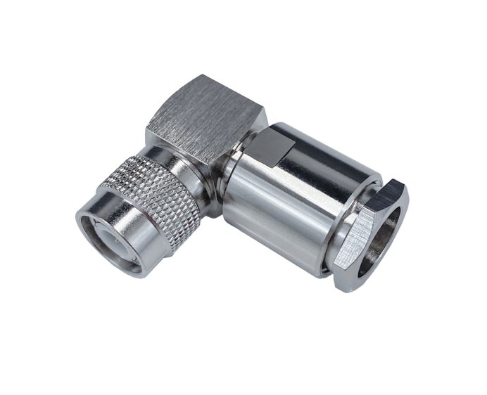 Разъем TNC-male/8D (прижимной, угловой)