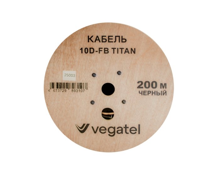 Кабель коаксиальный VEGATEL 10D-FB (Titan, черный)