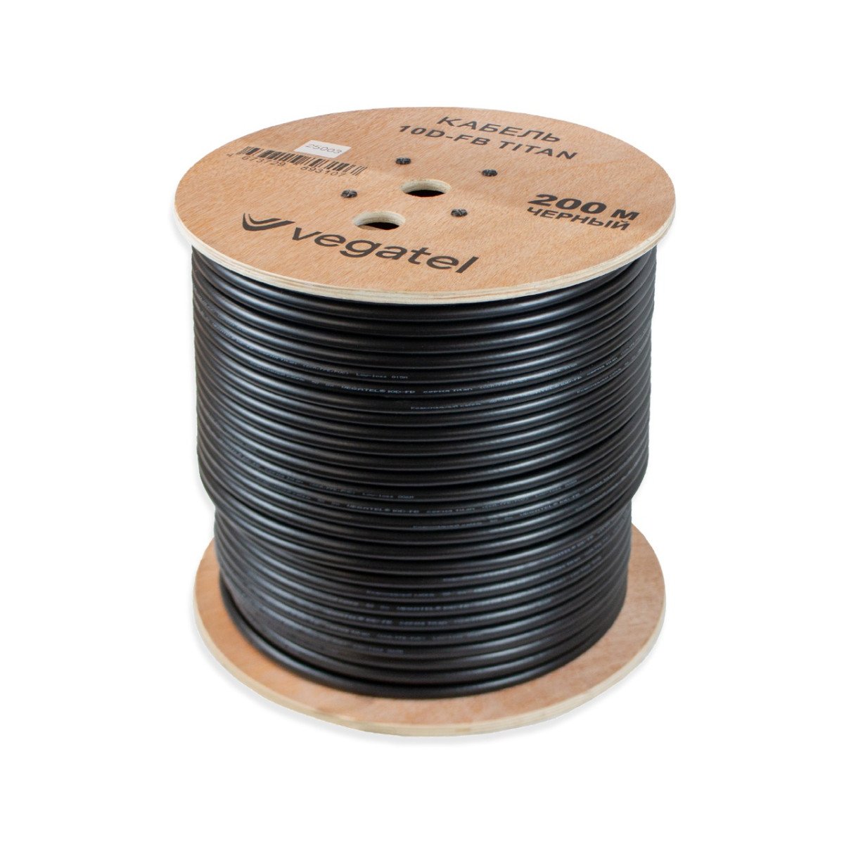 Кабель коаксиальный VEGATEL 10D-FB (Titan, черный)