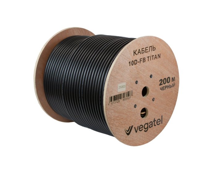 Кабель коаксиальный VEGATEL 10D-FB (Titan, черный)