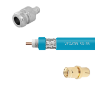 Кабельная сборка VEGATEL 5D-FB Cu (ГОСТ, синий) (SMA-male - N-female) 20м