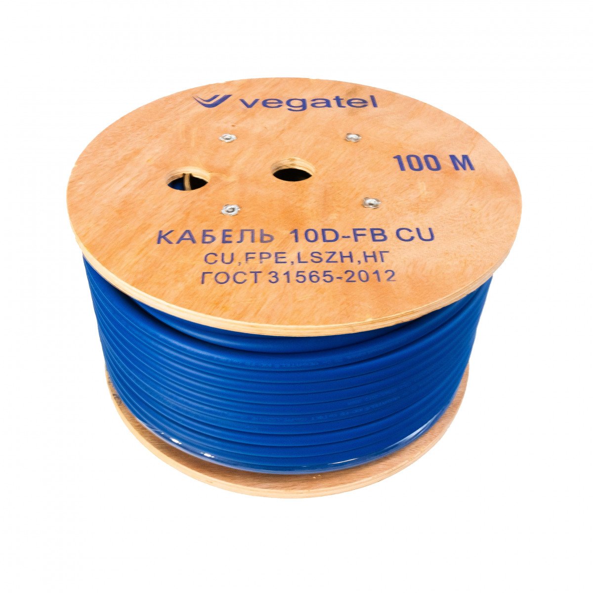 Кабель коаксиальный VEGATEL 10D-FB Cu (ГОСТ, синий)
