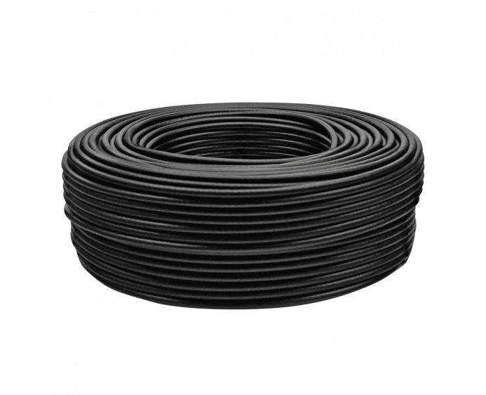 Кабель VEGATEL RG-58 A/U Сu (ГОСТ, PVC, многожильный, черный) бухта 100м