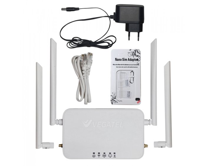 Роутер 4G VEGATEL VR4 Wi-Fi-2,4 (SMA)