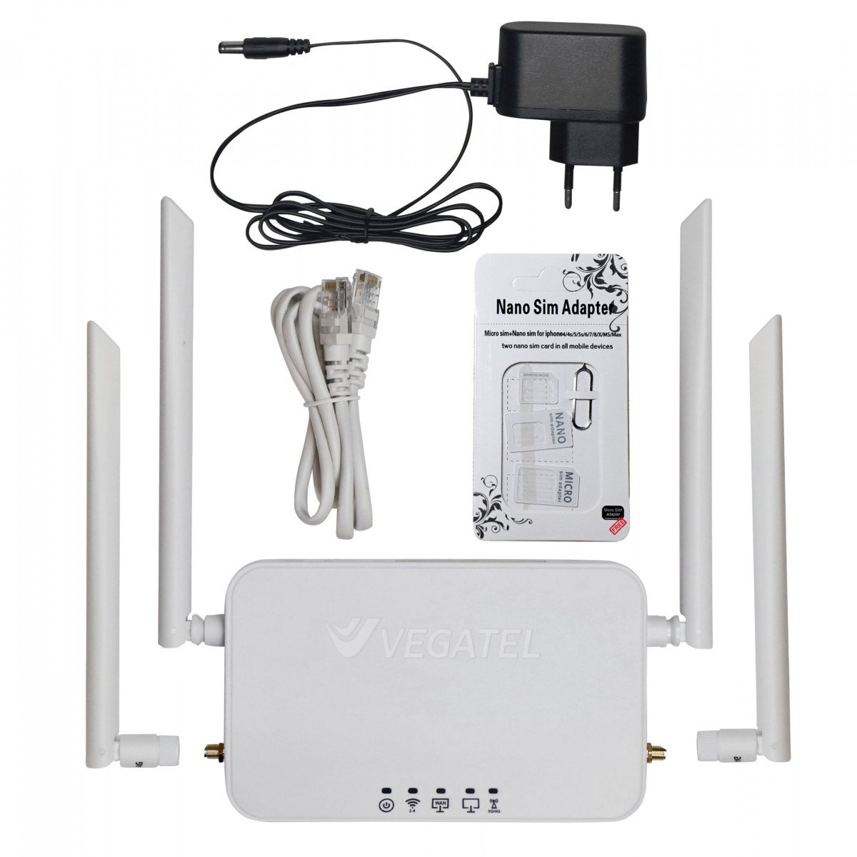 Роутер 4G VEGATEL VR4 Wi-Fi-2,4 (SMA)