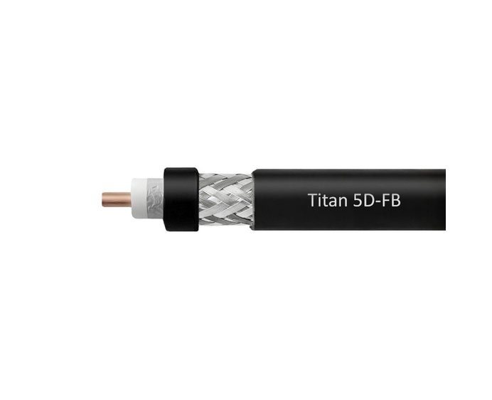 Кабельная сборка 5D/FB (Titan, черный) (N-female - SMA-male)