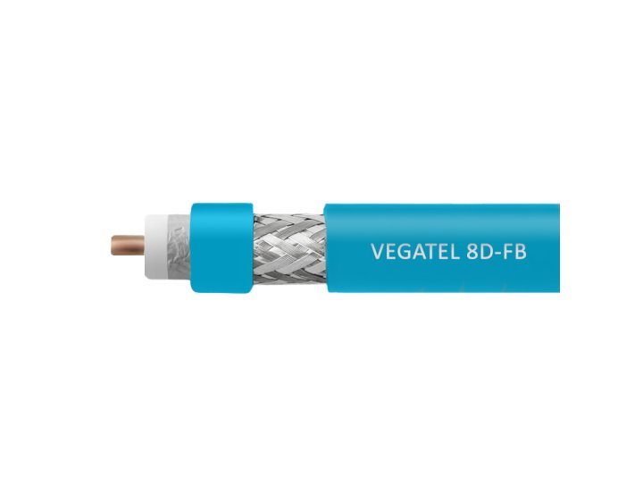 Кабель коаксиальный VEGATEL 8D-FB Cu (ГОСТ, синий)