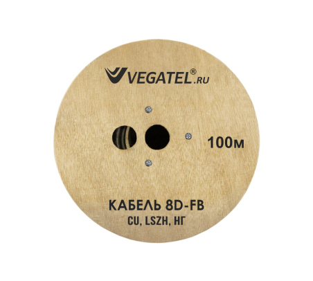 Кабель коаксиальный VEGATEL 8D-FB Cu (ГОСТ, синий)